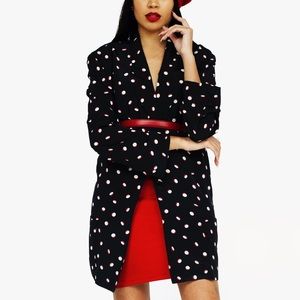 Liz Claiborne Jackets & Coats - Vintage Pill-Print Long Blazer Liz Claiborne Jackets & Coats - Vintage Pill-Print Long Blazer